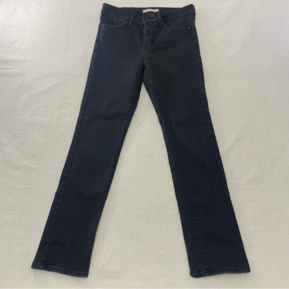 Levis 312 Shaping Slim Jeans Women’s 30x29 Black Stretch Denim 19627-0000